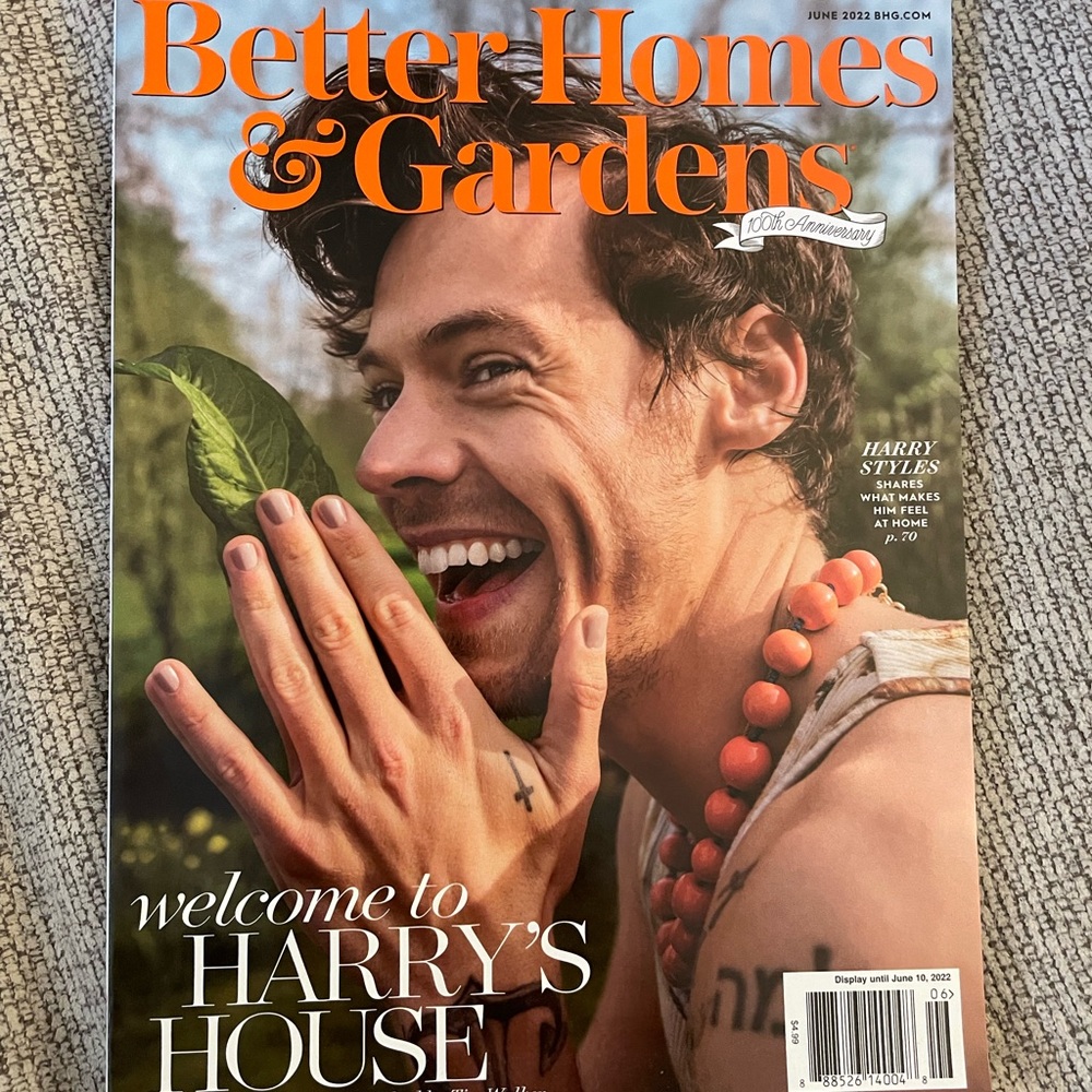 Harry Styles Better Homes & Gardens June 2022 Issue